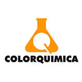Logotipo de Colorquímica, con un matraz naranja y la letra "Q" en su interior.